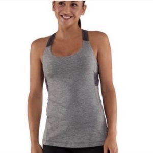 Lululemon. Turbo Tank. Charcoal. Size 4.